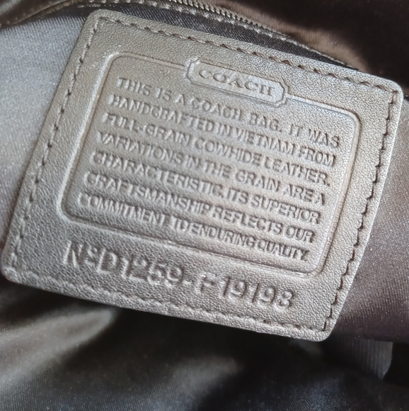 Coach tote bag. NoD1259-F19198. Black. - Picture 3 of 6